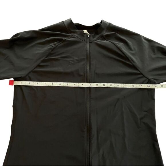 Speedo Black Zip Power Flex Eco Warm Up Jacket Size Large - Picture 4 of 7